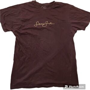 Sean John T-shirt Men’s M Brownish Purple Gold Logo